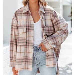 - Miou Muse Pink / Beige Shacket